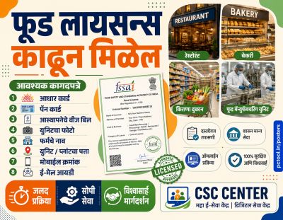 फूड लायसन्स काढून मिळेल