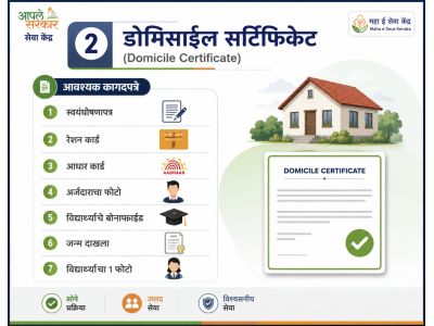 डोमिसाईल सर्टिफिकेट